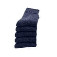 thumbnail image 1 of JJHGVB Breathable Socks Women Crew Socks Merino Wool Socks for Men Thick Wool Socks Mid Calf Socks Women 5 Pairs Wool Socks for Women Thick Socks Women Thermal Socks Warm Socks Navy One Size, 1 of 3