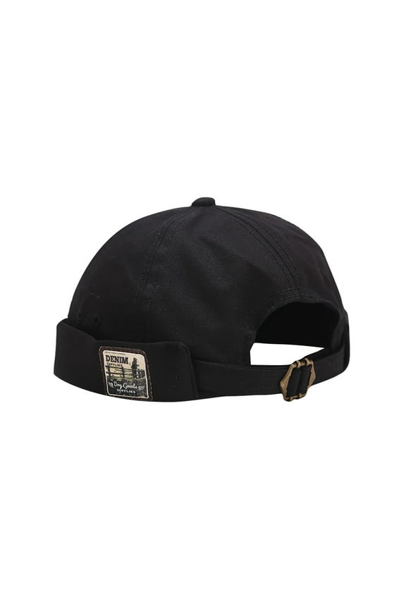 Brimless Hat Mens Beanie Vintage Hat Women's Hats Brimless Hats No Brim Hats for Women Beanie Hat with Brim Black One Size