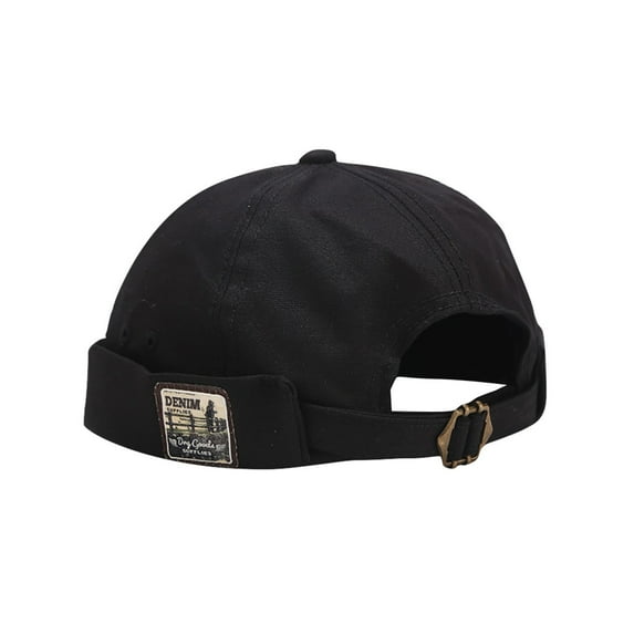 JJHGVB Brimless Hat Mens Beanie Vintage Hat Women's Hats Brimless Hats No Brim Hats for Women Beanie Hat with Brim Black One Size