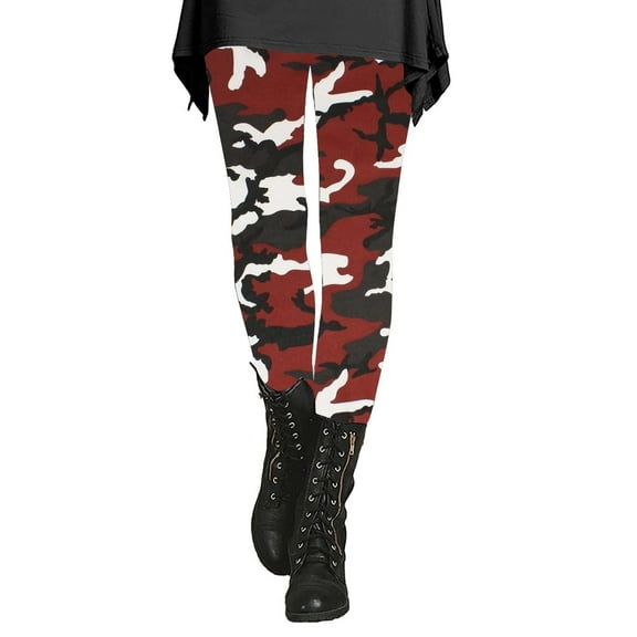 JJHGVB Camo Leggings for Women Fall Leggings Squat Proof Leggings for Women Womens Pants Casual Loose Pants Women's Yoga Pants Women Pants Casual Red M