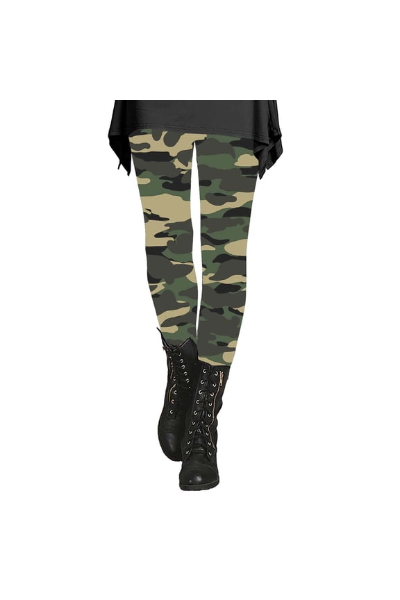 Camo Leggings for Women Fall Leggings Squat Proof Leggings for Women Womens Slacks for Work Ladies Pants Casual Women's Comfy Pants Work Slacks for Women Army Green M