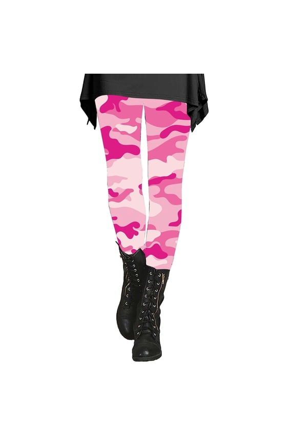 Camo Leggings for Women Fall Leggings Squat Proof Leggings for Women Yoga Pants Plus Size Woman Pants Pantalon Mujer Loose Fit Pants for Women Pink XL