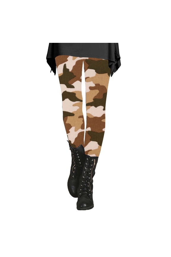 Camo Leggings for Women Fall Leggings Squat Proof Leggings for Women’s Pants Women's Casual Pants Trousers Women Comfy Womens Pants Khaki 4XL