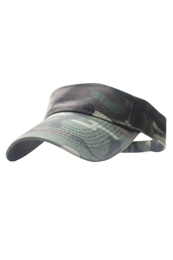 Camo Visor Baseball Cap Outdoor Sun Hat Womens Visor Hats Sun Visors Visor Hats for Women Men’s Hats C One Size