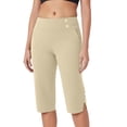 thumbnail image 1 of JJHGVB Capri Pants for Women Petite Capris for Women Petite Length Hiking Pants Pants For Women High Waisted Crop Work Pants Summer Casual Slacks Yoga Dress Pant Yoga Pants Summer Pants Beige L, 1 of 7