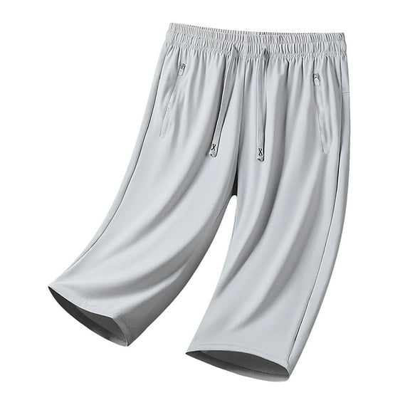 JJHGVB Capri Pants for Women Wide Leg Capris Active Capri Pants For Women Stretchactive High Waisted Drawstring Breathable Quick Drying Pants Capri Sweatpants Summer Pants Gray 5XL