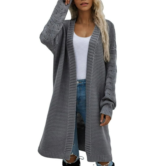 JJHGVB Cardigan Sweaters for Women Long Cardigan Fall Cardigans for Women Ladies Sweaters Cardigan for Women Womens Sweaters Sweater Tops for Women Gray 2XL