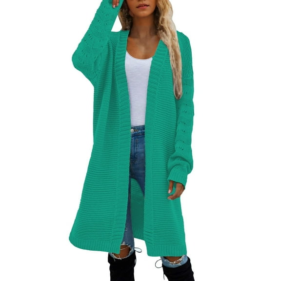 JJHGVB Cardigan Sweaters for Women Long Cardigan Fall Cardigans for Women Sweaters Women Womens Sweaters for Women Trendy Cardigan Women Green L