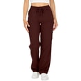 thumbnail image 1 of JJHGVB Cargo Pants Women High Waisted Pants Women Cargo Pants Lightweight Hiking Pants With Pocket Outdoor Drawstring Wide Leg Baggy Parachute Pant Wide Leg Pants Woman Baggy Pants M, 1 of 9