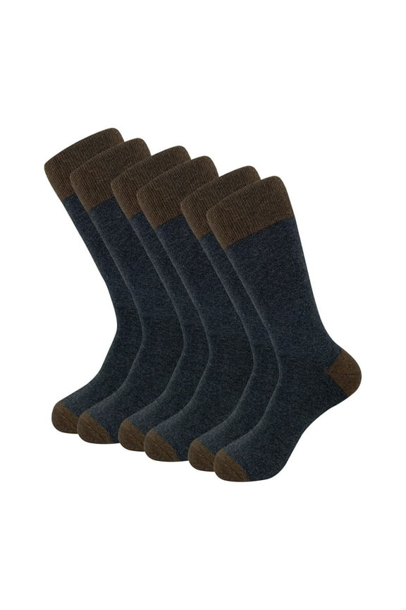 Compression Socks Knee High Socks 3 Pairs Of Men's Casual Dri Tech Control Crew Socks Breathable Stockings Running Socks Coffee One Size