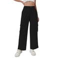 thumbnail image 1 of JJHGVB Corduroy Pants Women Wide Leg Pants Woman Cargo Pants Women Comfy Pants Pull On Trousers for Women Athletic Pants for Women Trousers Women Black L, 1 of 9