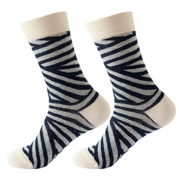 JJHGVB Crew Socks Cotton Socks Women's Winter Socks Geometry All Cotton Medium Length Socks College Pure Cotton Socks Winter Socks Black One Size