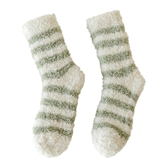 JJHGVB Crew Socks Fuzzy Socks Warm Christmas Fashion Windproof Printing Mid Tube Socks Long Tube Cotton Winter Socks Green One Size