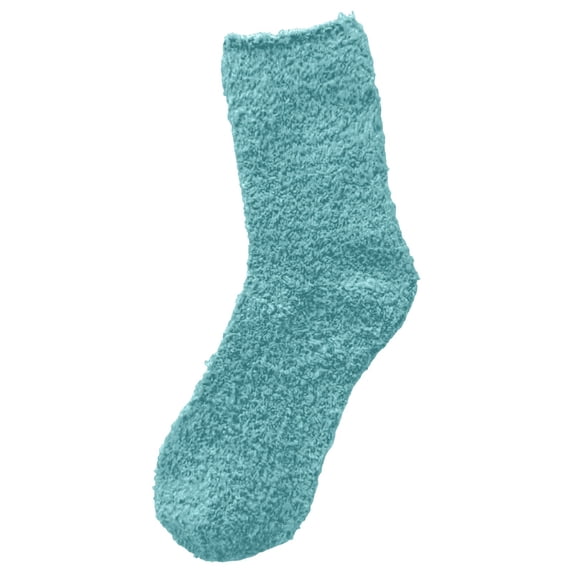 JJHGVB Crew Socks Fuzzy Socks Women's Solid Color 1 Pair Socks Winter Solid Color Thickened Floor Sleeping Socks Winter Socks Navy A