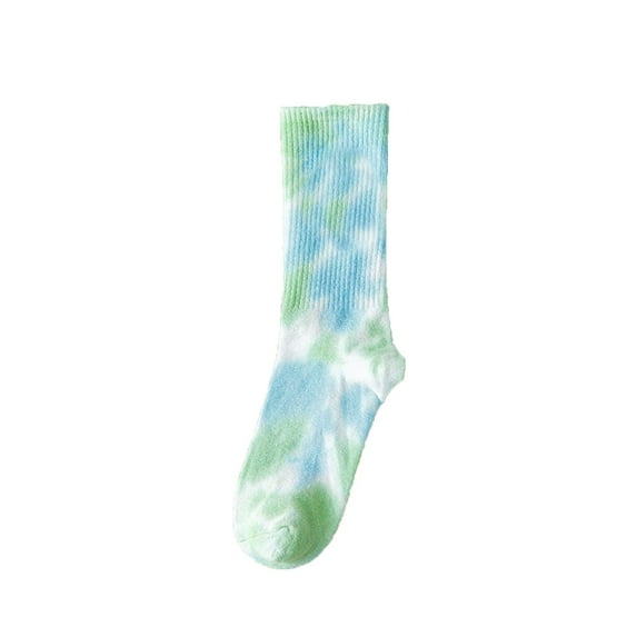 JJHGVB Crew Socks Soccer Socks Adult Fall And Winter New Tie Dye Mid Calf Socks Couple Socks Street Personality Skateboarding Socks Mens Socks G One Size