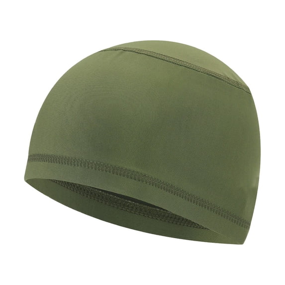JJHGVB Cycling Beanie Hat Cap Liner - Stretch Fit & Beanie for Men - Windproof Biking Gear Army Green One Size