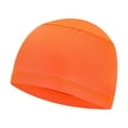 thumbnail image 1 of JJHGVB Cycling Beanie Hat Caps for Men Women Breathable Cap Soft Lightweight Running Beanie Liner Orange One Size, 1 of 2