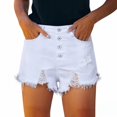 thumbnail image 1 of JJHGVB Denim Jean Shorts Summer Half Jeans Pants Athletic Denim Shorts Denim Shorts Simple All-Match Jeans Denim Shorts with Pocket Jean Shorts Shorts with Pocket Straight Leg Jean White 5XL, 1 of 4