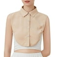 thumbnail image 1 of JJHGVB Fake Collar Fake Collar Detachable Faux Collars Blouse Dickey Half Shirts for Women Collar for Women Khaki One Size, 1 of 6