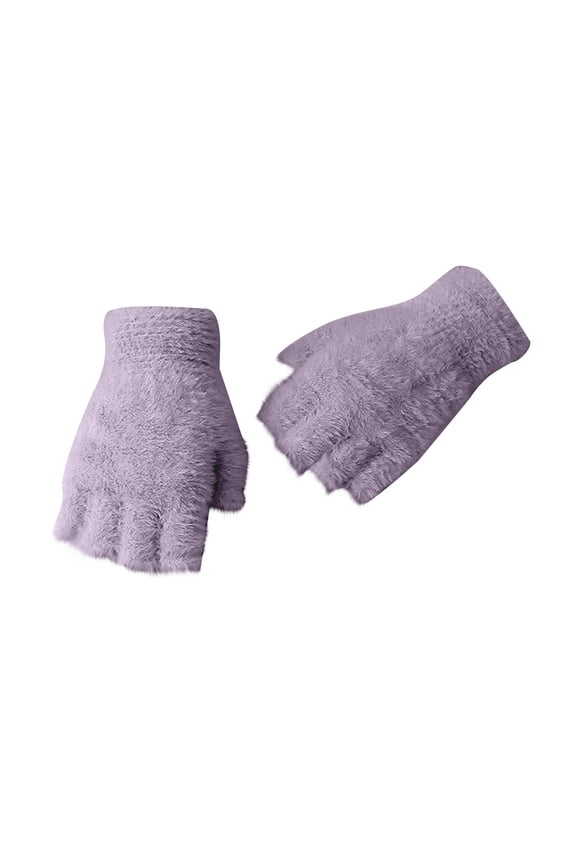 Fingerless Gloves for Women Cold Weather Gloves Knit Gloves Heat Gloves Waterproof Gloves for Men Jersey Gloves for Men's Gloves Gray One Size