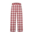 thumbnail image 1 of JJHGVB Flannel Pajama Pants Women Plaid Pajama Pants Lounge Pants Womens Men's Fuzzy Pajama Pants Women's Flannel Pajama Pants Fleece Pajama Pants for Woman Pink M, 1 of 5