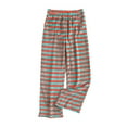 thumbnail image 1 of JJHGVB Flannel Pajama Pants Women Striped Pajama Pants Lounge Pants Womens Loose Fit Pants for Women Woman's Pants Baggy Womens Pants Flannel Pants Orange S, 1 of 3