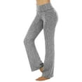 thumbnail image 1 of JJHGVB Flared Yoga Pants Flare Leggings for Women with Pockets Stretchy Pants for Women's Trousers Ladies Pants Casual Dressy Trousers for Women Womens Pants Dressy Casual Gray 2XL, 1 of 6