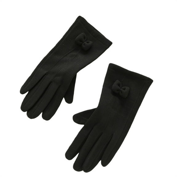 JJHGVB Fleece Gloves Warm Gloves Cold Weather Gloves Biking Gloves Women's Winter Gloves Safety Gloves for Men Womens Winter Gloves Black One Size