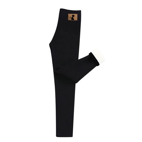 JJHGVB Fleece Lined Leggings Stretchy Pants for Women Thick Leggings for Women’s Trousers Woman Dress Pants Trousers Pants for Women Petite Womens Pants Casual Black L