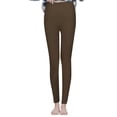 thumbnail image 1 of JJHGVB Fleece Lined Leggings Thick Leggings for Women High Waisted Leggings for Women Dress Pants Loose Fit Pants for Women Comfy Pants Women's Dress Pants Brown M, 1 of 5