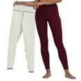thumbnail image 1 of JJHGVB Fleece Lined Leggings Thick Leggings for Women High Waisted Leggings for Women Ladies Pants Casual Dressy Pants Tall Pants for Women Long Loose Pants Wine M, 1 of 4