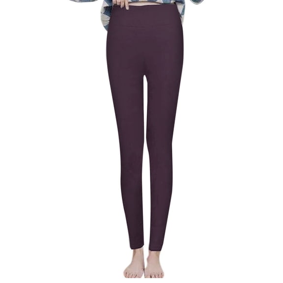 JJHGVB Fleece Lined Leggings Thick Leggings for Women High Waisted Leggings for Women Trousers Women's Pants Casual Women's Casual Pants Dressy Pants Rose Gold XL