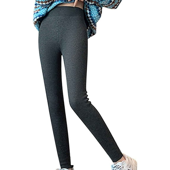 JJHGVB Fleece Lined Pants Thick Leggings for Women Winter Pants for Women Dress Pants Women Work Pants Women Trouser Pants Loose Fit Pants for Women Dark Gray 2XL