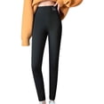 thumbnail image 1 of JJHGVB Fleece Lined Pants Thick Leggings for Women Winter Pants for Women Fleece Leggings Loose Fit Pants for Women Warm Leggings for Women Woman Pants Black L, 1 of 7