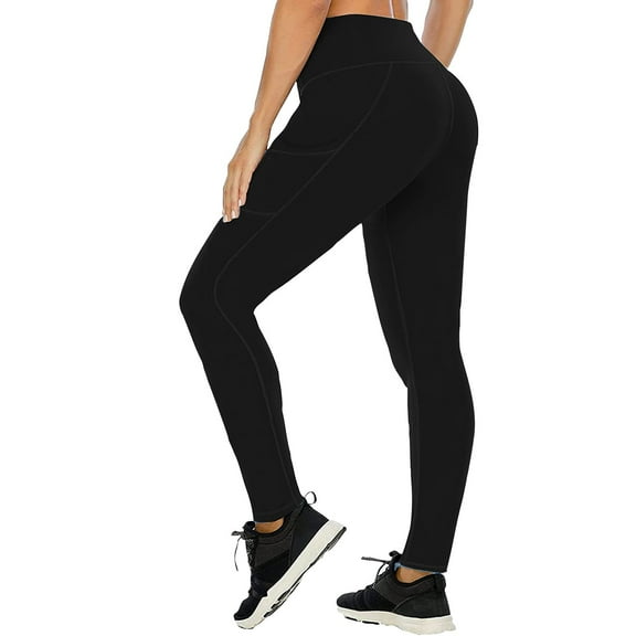 JJHGVB Fleece Lined Tights High Waisted Leggings for Women's Leggings with Pockets Casual Work Pants Women Fleece Leggings for Women Womens Casual Summer Pants Womens Pants Trendy Black L