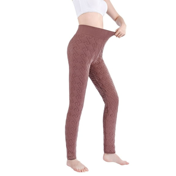 JJHGVB Fleece Lined Tights Thick Leggings for Women Thermal Leggings for Women Trousers for Women's Work Pants Tall Pants for Women Long Fleece Leggings Wine 2XL