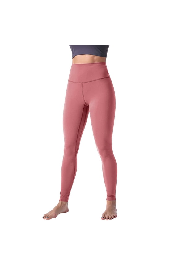 No Front Seam Leggings for Women Seamless Tall Pants for Women Long Womens Leggings Stretchy Pants for Women Workout Running Squat Proof Leggings for Women Joggers for Women A4 Orange S-3xl