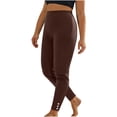 thumbnail image 1 of JJHGVB No Front Seam Leggings for Women Soft Leggings for Women Fall Leggings Women Trouser Pants Womens Trouser Pants Woman Dress Pants Womens Trousers Coffee M, 1 of 5