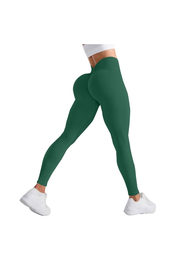 Gym Tights Leggings for Women Pants for Women Scrunch Booty Womens Leggings Joggers for Women Stretchy Pants for Women Workout Running Dressy Pants Green S-L