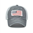 thumbnail image 1 of JJHGVB Independence Day Baseball Caps Patriotic Stars and Stripes Baseball Caps Patriotic Baseball Caps Baseball Caps USA Hats Patriotic Baseball Caps Gray One Size, 1 of 5