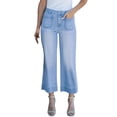 thumbnail image 1 of JJHGVB Jeans for Women Barrel Jeans Women Women's Spring Summer Solid Color Straight Leg Wide Leg Large Pocket Jeans Baggy Jeans Wide Leg Pants Woman Blue 2 2XL, 1 of 8