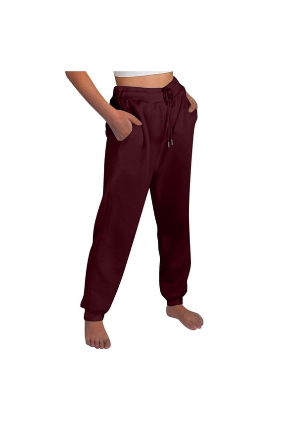 Joggers for Women Petite Pants Sweatpants Women Straight Leg Sweatpants Bottom Joggers Drawstring High Waited Tapered Yoga Pants With Pockets Slacks for Women Womens Pants M