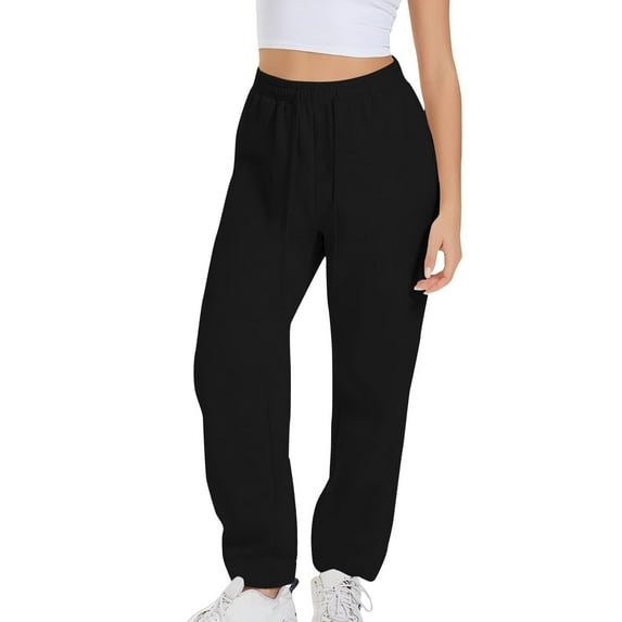 JJHGVB Joggers for Women Sweatpants Women Barrel Pants Women Women Baggy Sweatpants With Pockets High Waist Joggers Pants Lounge Pants Athletic Pants Black S