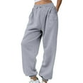 thumbnail image 1 of JJHGVB Joggers for Women Sweatpants Women Ladies' Daily Versatile Loose Sportswear Casual Pants Made Of Japanese Sweatshirt Cotton Fabric Baggy Pants Sweat Pants Light Ash M, 1 of 9