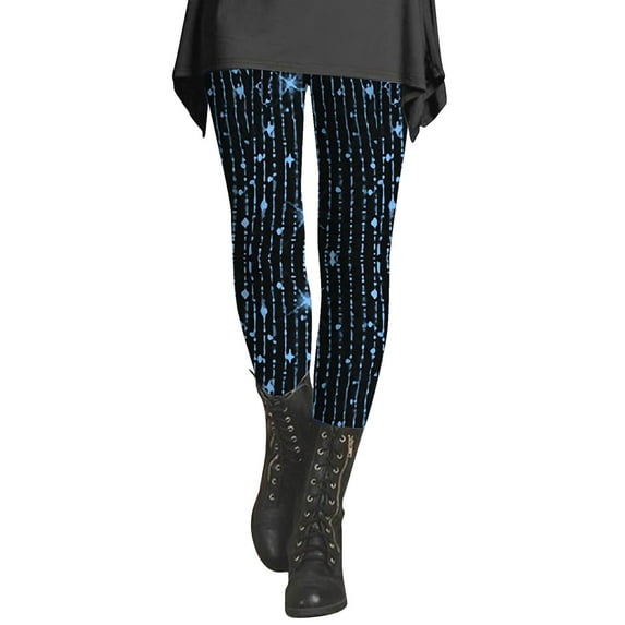 JJHGVB Leggings for Women Sequin Pants High Waisted Leggings for Women Woman Pants Tummy Control Leggings Dressy Pants Work Pants for Women Dark Blue 2XL