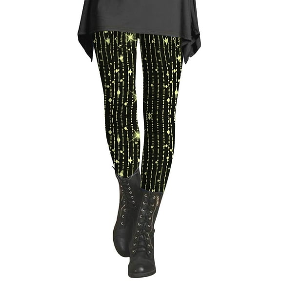 JJHGVB Leggings for Women Sequin Pants High Waisted Leggings for Women Yoga Leggings for Women Womans Pants Pantalon Mujer Scrunch Butt Leggings for Women Yellow M
