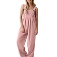 thumbnail image 1 of JJHGVB Overalls for Women Rompers for Mom Popular Women's Pants Solid Color Women's Casual Pants Overalls Cargo Pants Women Women Jumpsuit Pink 2XL, 1 of 5