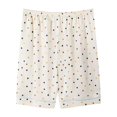 thumbnail image 1 of JJHGVB Pajama Shorts Women Home Shorts for Women Summer Shorts for Women Comfy Womens Pants Loose Pants Womens Shorts for Summer Wide Leg Cotton Pants for Women Beige L, 1 of 3