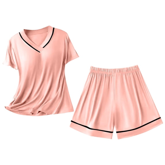 JJHGVB Short Sets for Women Yoga Pants Set Pajamas for Women Set Pants for Women’s Pajama Sets Pants Women Trendy Womens Pajamas Set Pink A