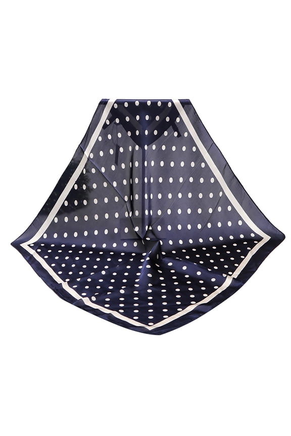 Square Scarf Retro Square Scarf Versatile Scarf Multi-Purpose Necktie handkerchief Neck Scarves Satin Neckerchief Skinny Scarf Square Neckerchief for Women Classic Reusable Navy One Size